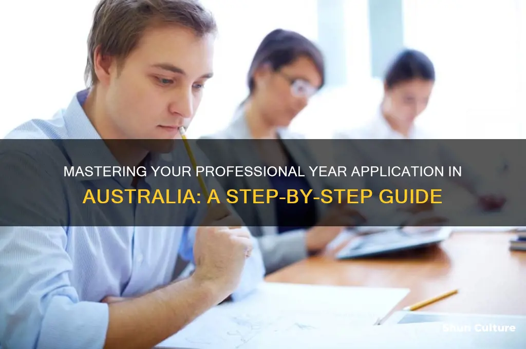 how to apply for professional year in australia