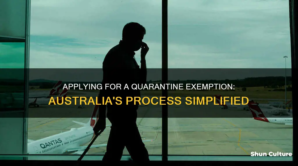 how to apply for quarantine exemption australia