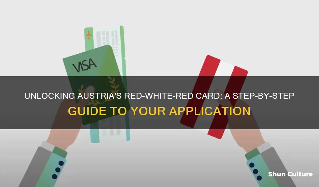 how to apply for red white red card austria