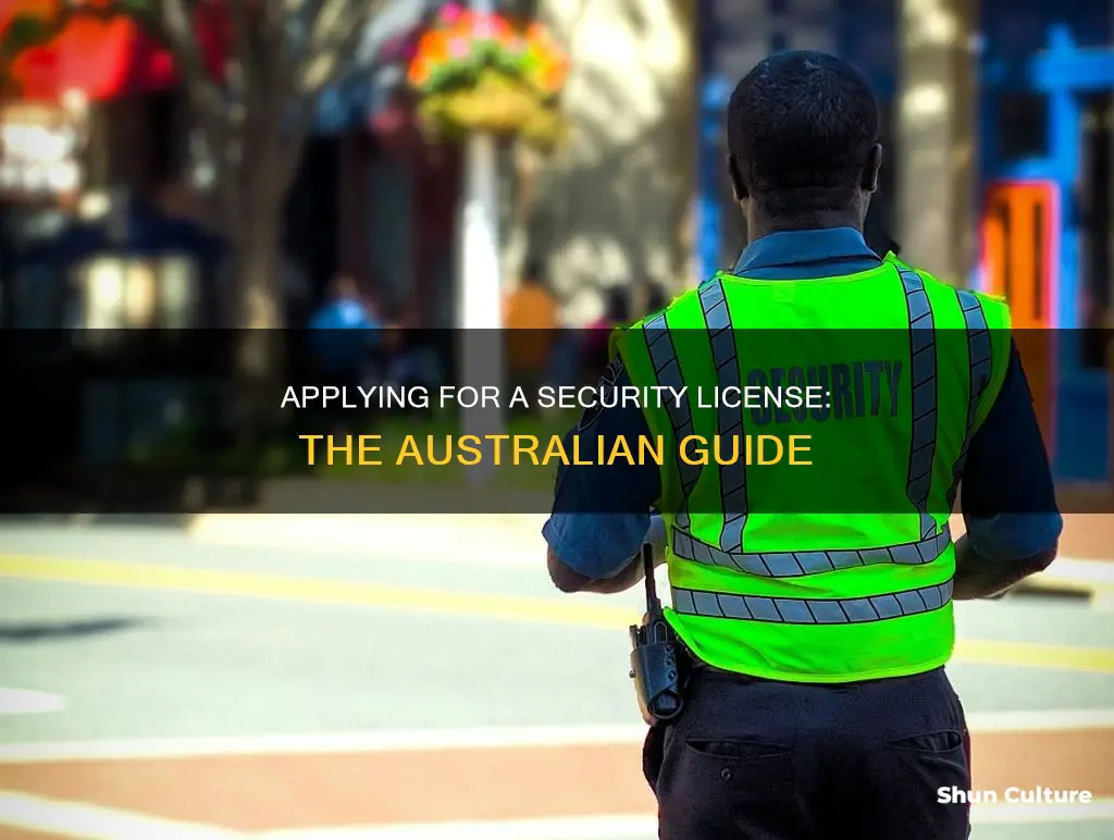 how to apply for security licence in australia