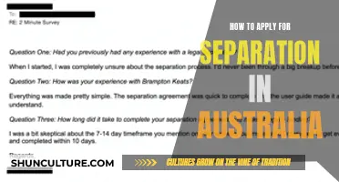 Separation in Australia: A Guide to Filing the Right Way