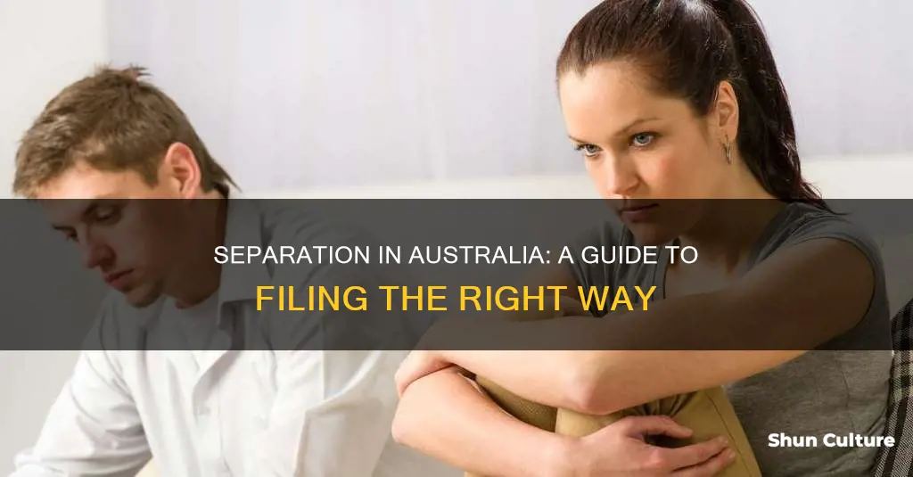 how to apply for separation in australia