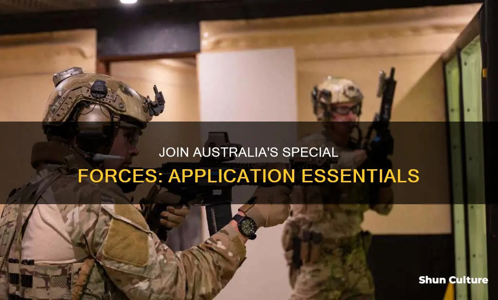 how to apply for special forces australia