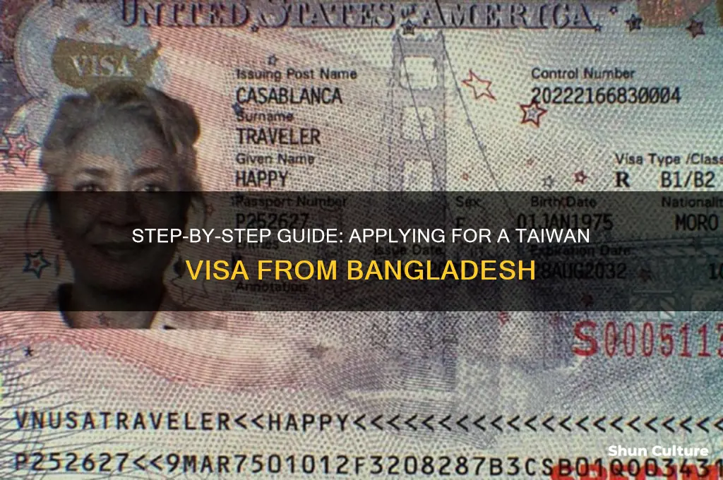 how to apply for taiwan visa from bangladesh