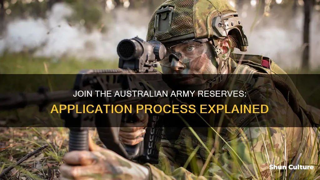 how to apply for the australian army reserves