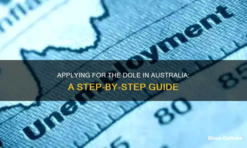 how to apply for the dole in australia