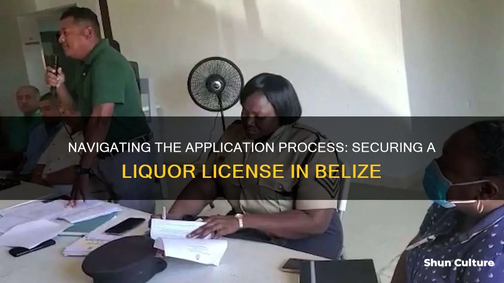 how to apply for the liquor license belize