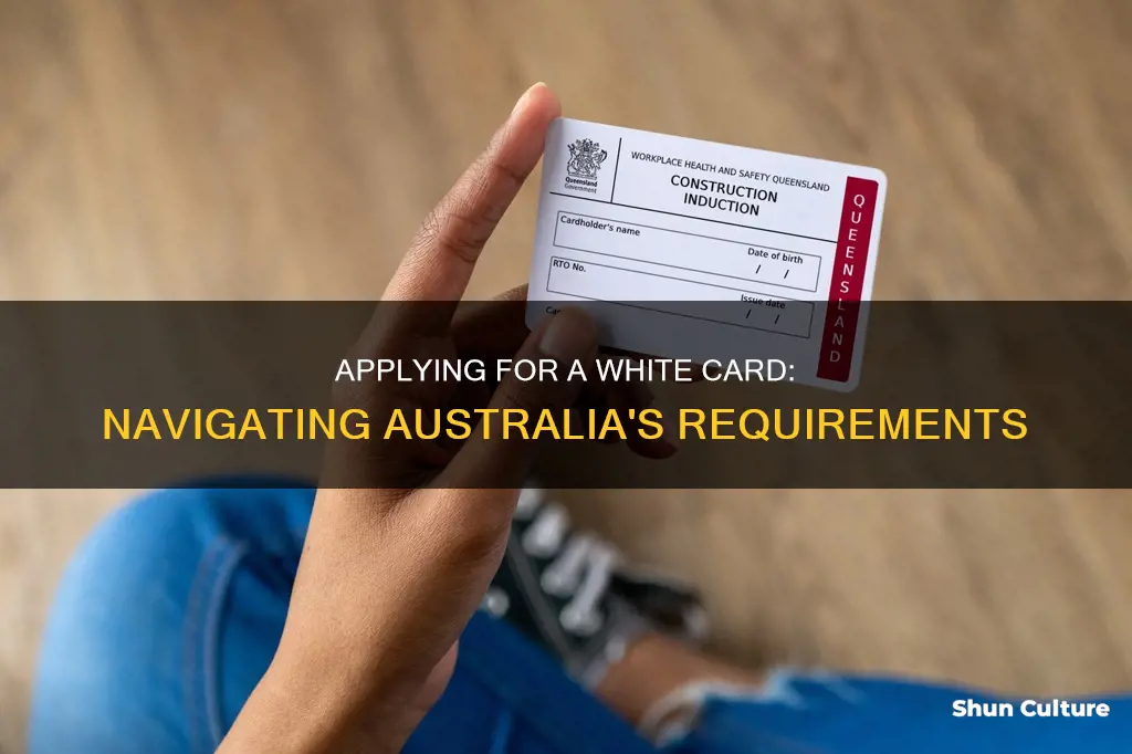 how to apply for white card in australia