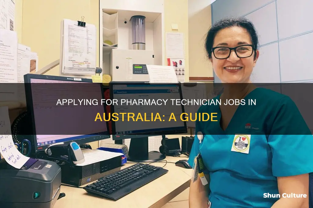 how to apply pharmacy technician in australia