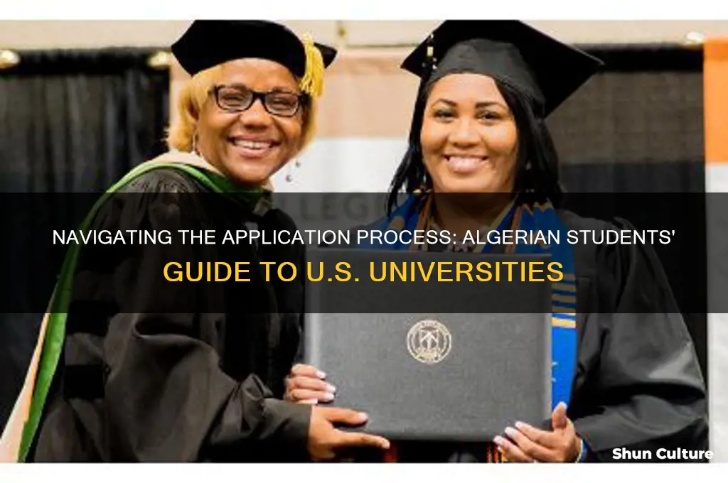 how to apply to an american university from algeria