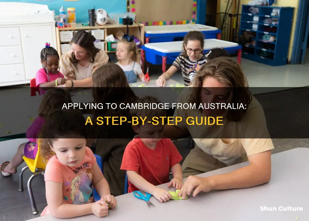 how to apply to cambridge from australia