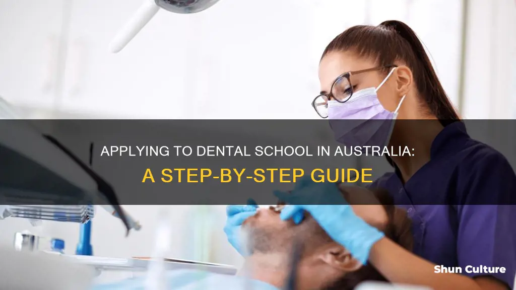 how to apply to dental school in australia