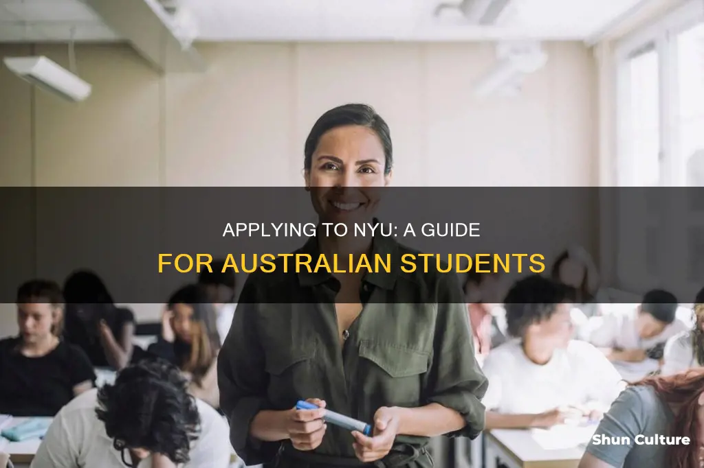 how to apply to nyu from australia