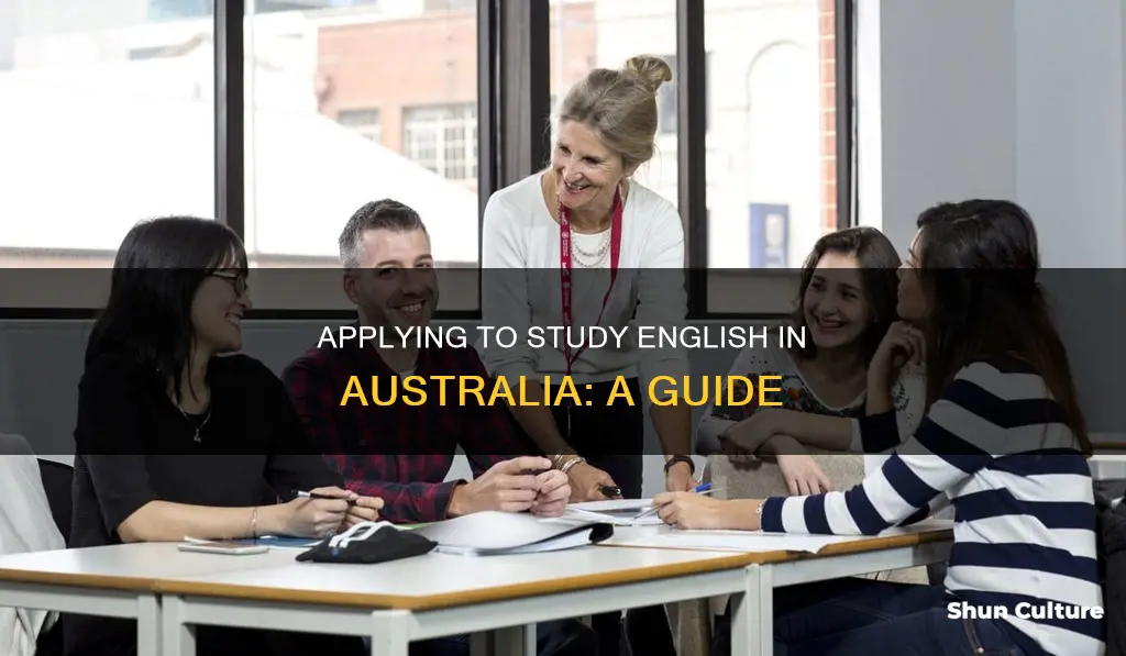 how to apply to study english in australia