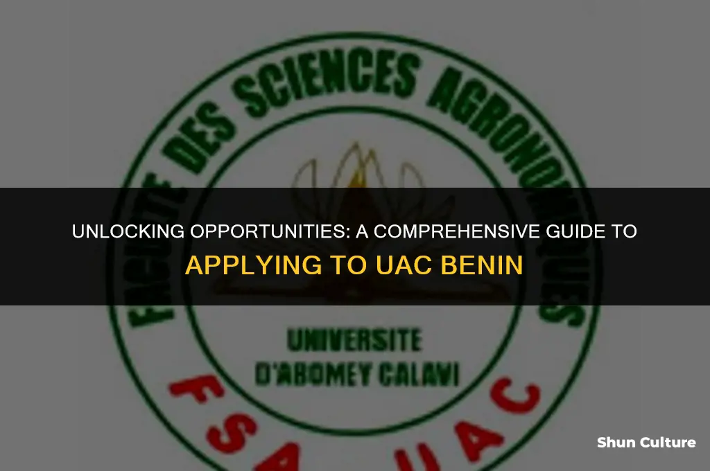 how to apply to uac benin