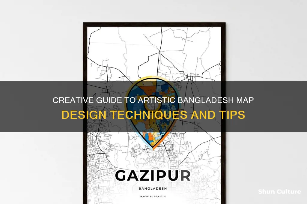 how to art bangladesh map