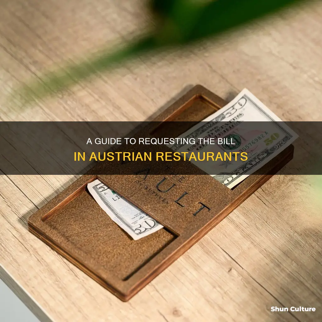 how to ask for the bill in austria