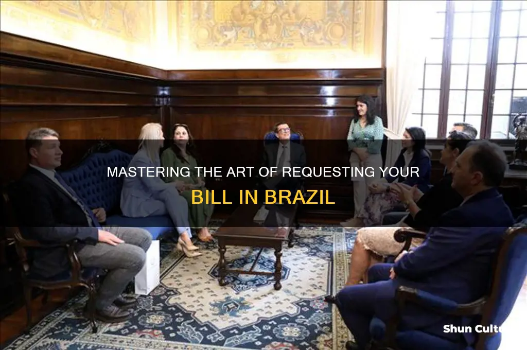 how to ask for the bill in brazil