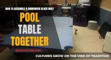 Assembling the Black Wolf Pool Table