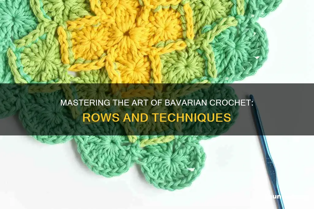 how to bavarian crochet in rows