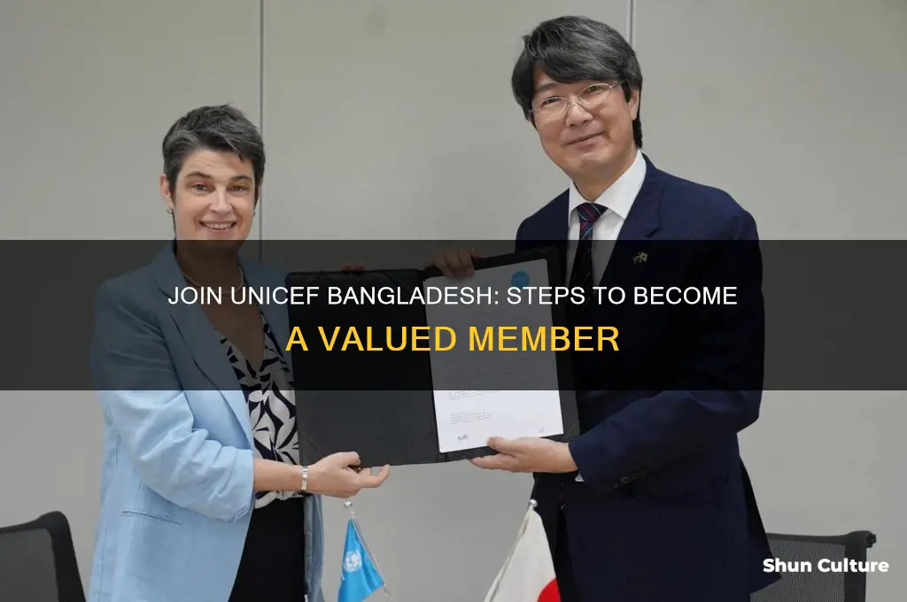 how to be a member of unicef bangladesh