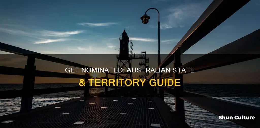 how to be nominated by a state or territory australia