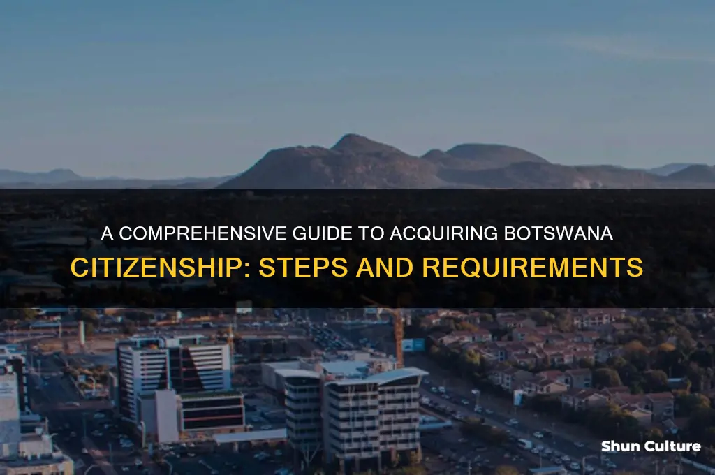 how to become a botswana citizen