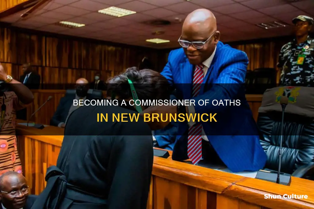 how to become a commissioner of oaths in new brunswick