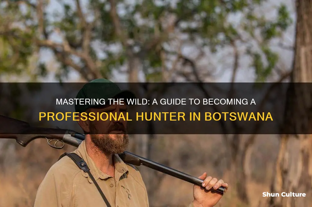 how to become a professional hunter in botswana