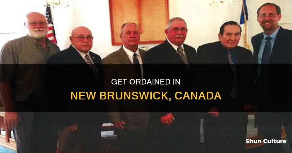 how to become ordained in new brunswick canada