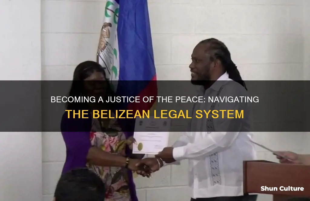 how to become sa justice of the peace in belize