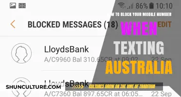Blocking Your Number When Texting Australia
