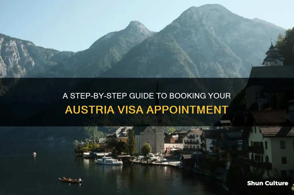 how to book appointment for austria visa