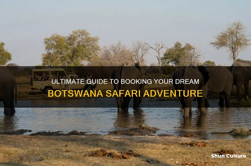 how to book safari in botswana