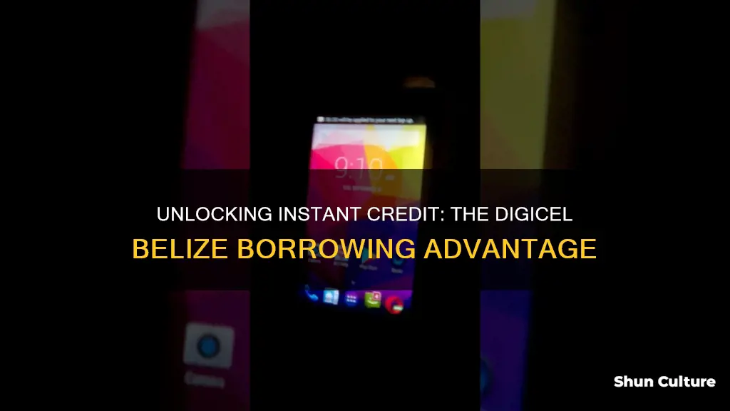 how to borrow credit from digicel belize