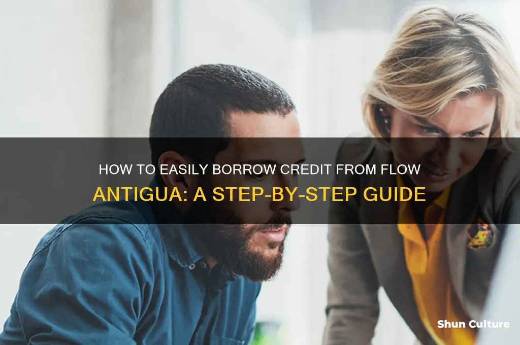how to borrow credit from flow antigua