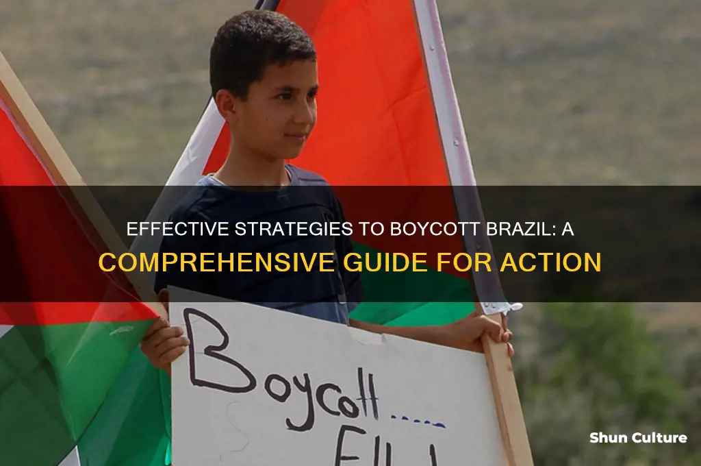 how to boycott brazil