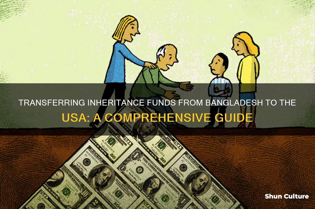 how to bring inheritance money from bangladesh to usa