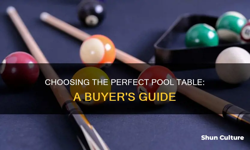 how to buy a pool table