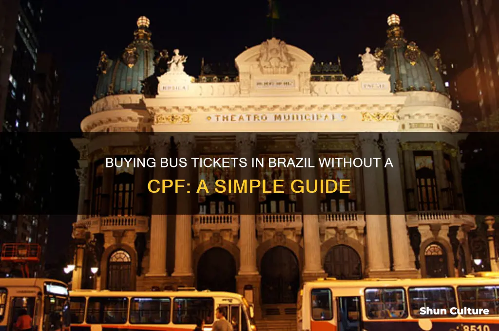 how to buy bus tickets in brazil without cpf