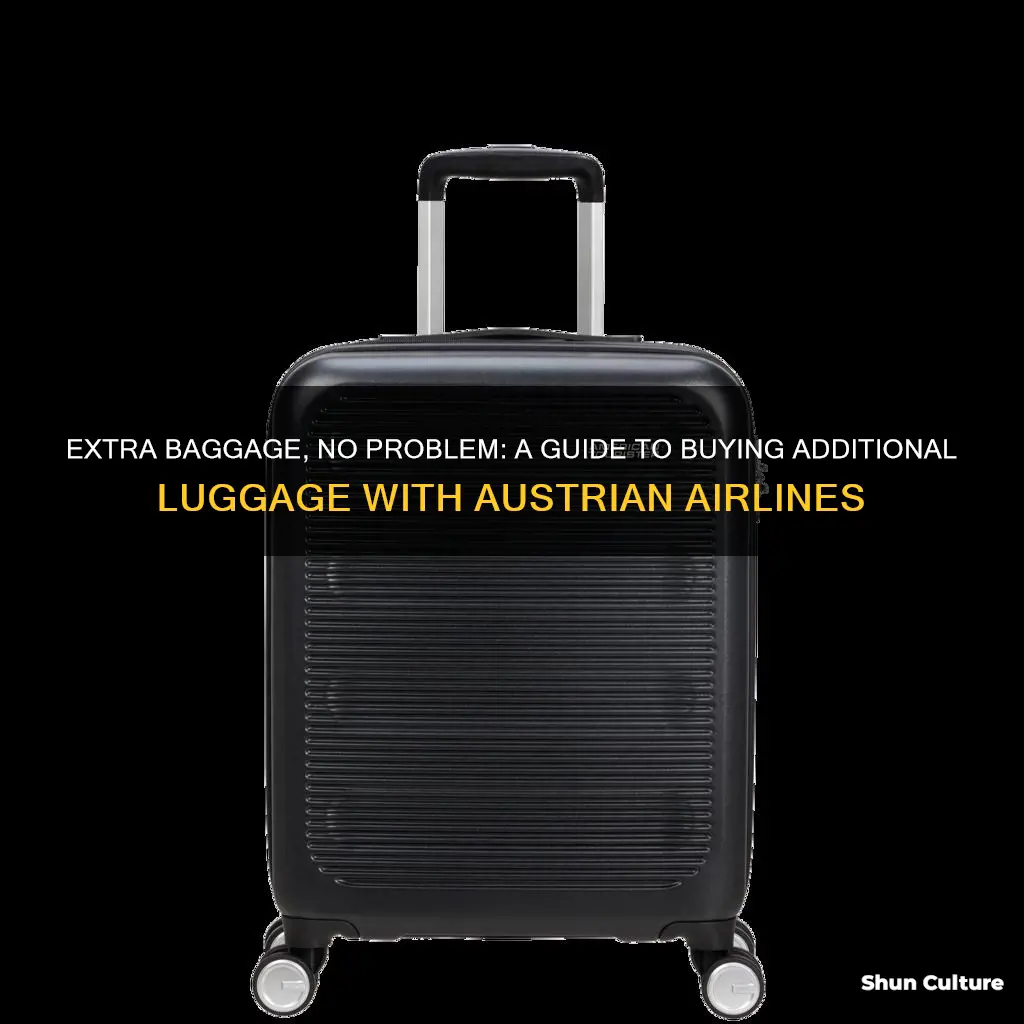 how to buy extra baggage austrian airlines