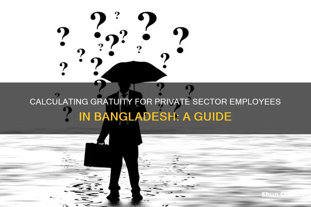 how to calculate gratuity for private sector employees in bangladesh