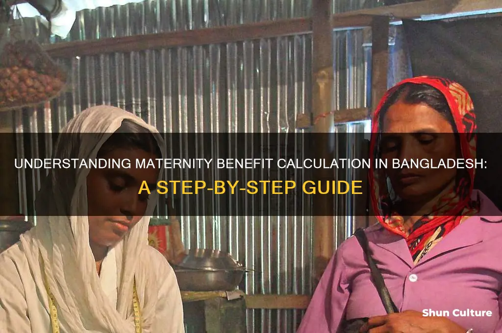how to calculate maternity benefit in bangladesh