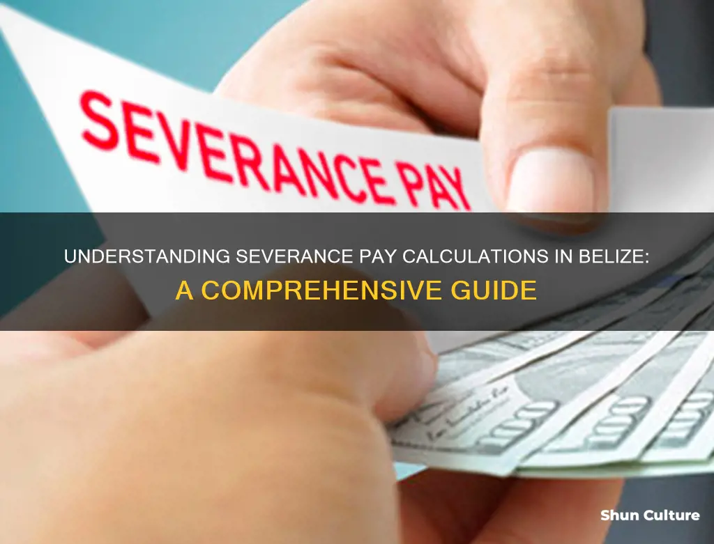 how to calculate severance pay in belize