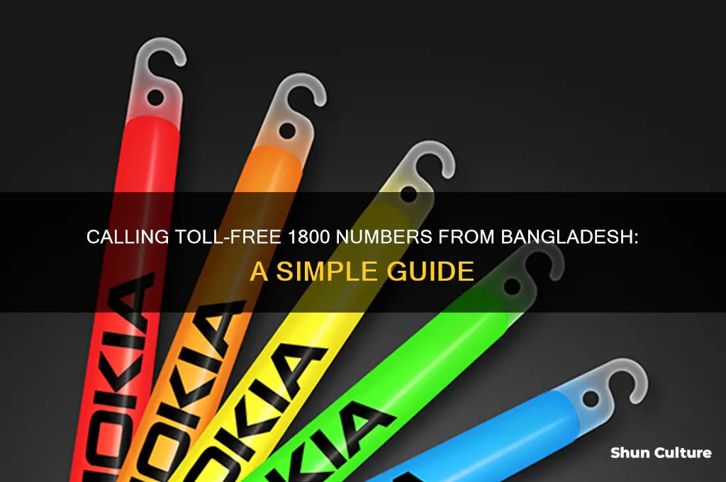 how to call 1800 number from bangladesh