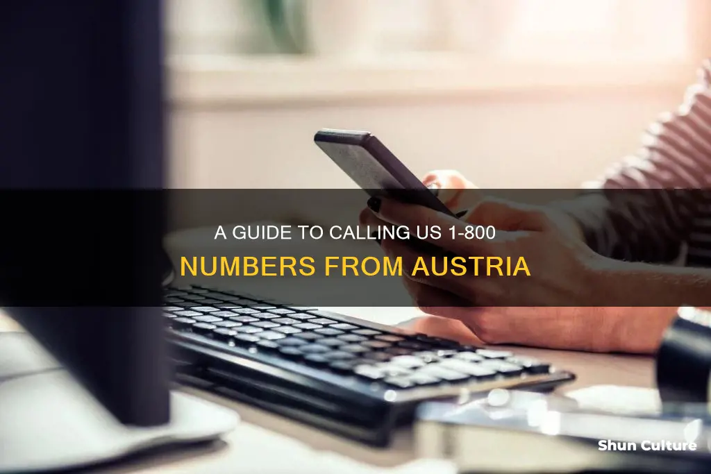 how to call a 1 800 number from austria