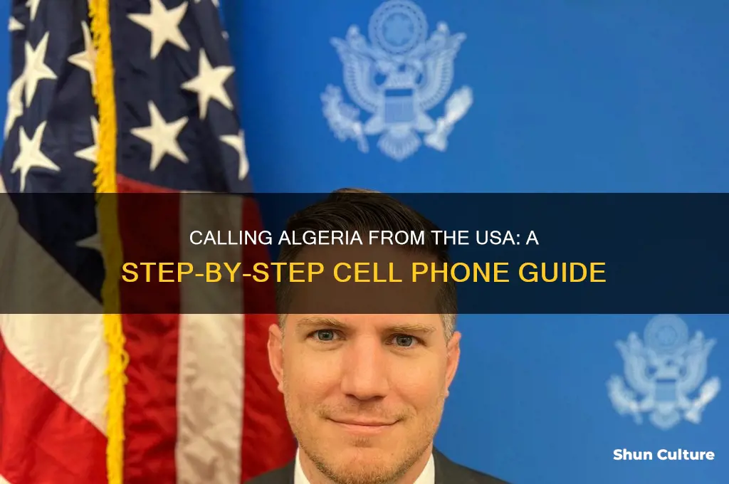 how to call a algeria cell phone from usa