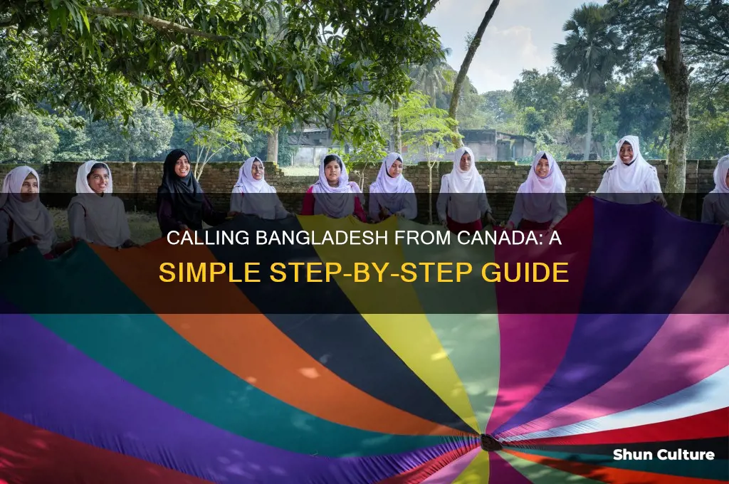 how to call a bangladesh number from canada