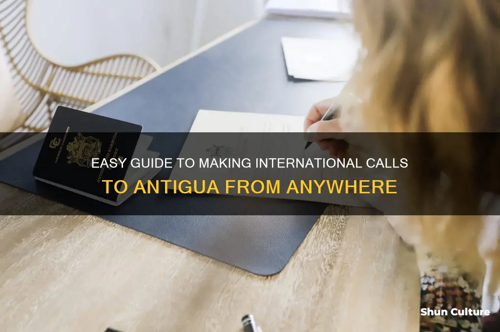 how to call abroad antigua