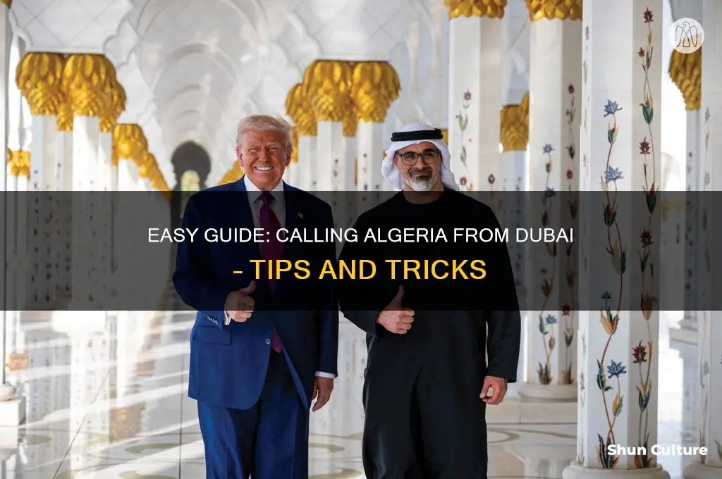 how to call algeria from dubai